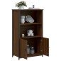vidaXL Aparador alto madera de ingeniería marrón roble 62x32x103,5 cm vidaXL Aparador alto madera de ingeniería marrón roble 62x32x103,5 cm