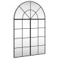 vidaXL Espejo de pared arco de hierro negro 80x120 cm vidaXL Espejo de pared arco de hierro negro 80x120 cm