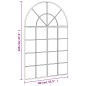 vidaXL Espejo de pared arco de hierro negro 80x120 cm vidaXL Espejo de pared arco de hierro negro 80x120 cm