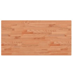 vidaXL Tablero rectangular de madera maciza de haya 100x50x2,5 cm