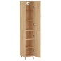 vidaXL Aparador de madera contrachapada roble Sonoma 34,5x34x180 cm vidaXL Aparador de madera contrachapada roble Sonoma 34,5x34x180 cm