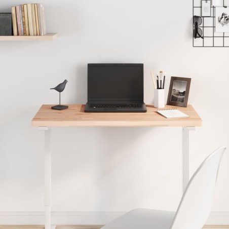 vidaXL Tablero rectangular de madera maciza de haya 80x40x2,5 cm