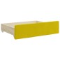vidaXL Sofá cama nido con cajones terciopelo amarillo 100x200 cm vidaXL Sofá cama nido con cajones terciopelo amarillo 100x200 cm