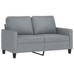vidaXL Sofá de 2 plazas de tela gris claro 120 cm