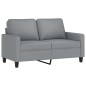 vidaXL Sofá de 2 plazas de tela gris claro 120 cm vidaXL Sofá de 2 plazas de tela gris claro 120 cm