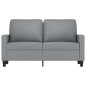 vidaXL Sofá de 2 plazas de tela gris claro 120 cm vidaXL Sofá de 2 plazas de tela gris claro 120 cm