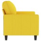 vidaXL Sofá de 2 plazas de tela amarillo claro 120 cm vidaXL Sofá de 2 plazas de tela amarillo claro 120 cm
