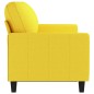 vidaXL Sofá de 3 plazas de tela amarillo claro 180 cm vidaXL Sofá de 3 plazas de tela amarillo claro 180 cm