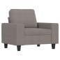 vidaXL Juego de sofás 3 piezas tela gris taupe vidaXL Juego de sofás 3 piezas tela gris taupe