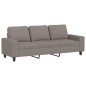 vidaXL Juego de sofás 3 piezas tela gris taupe vidaXL Juego de sofás 3 piezas tela gris taupe