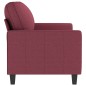 vidaXL Sofá de 2 plazas de tela rojo tinto 140 cm vidaXL Sofá de 2 plazas de tela rojo tinto 140 cm