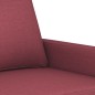 vidaXL Sofá de 2 plazas de tela rojo tinto 140 cm vidaXL Sofá de 2 plazas de tela rojo tinto 140 cm