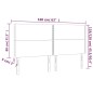 vidaXL Cabecero con luces LED terciopelo rosa 160x5x118/128 cm vidaXL Cabecero con luces LED terciopelo rosa 160x5x118/128 cm