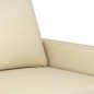 vidaXL Sofá de 2 plazas de tela color crema 120 cm vidaXL Sofá de 2 plazas de tela color crema 120 cm