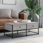 vidaXL Mesa de centro madera de ingeniería gris Sonoma 100x51x40 cm vidaXL Mesa de centro madera de ingeniería gris Sonoma 100x51x40 cm