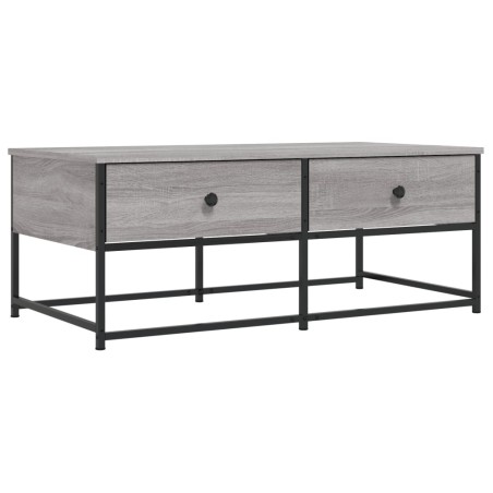 vidaXL Mesa de centro madera de ingeniería gris Sonoma 100x51x40 cm