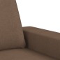 vidaXL Juego de sofás 2 piezas tela marrón