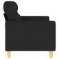 vidaXL Sofá de 2 plazas de tela negro 140 cm vidaXL Sofá de 2 plazas de tela negro 140 cm