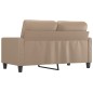 vidaXL Sofá de 2 plazas de cuero sintético color capuchino 120 cm vidaXL Sofá de 2 plazas de cuero sintético color capuchino 120 cm