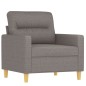 vidaXL Sillón de tela gris taupé 60 cm vidaXL Sillón de tela gris taupé 60 cm