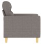 vidaXL Sillón de tela gris taupé 60 cm vidaXL Sillón de tela gris taupé 60 cm