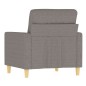vidaXL Sillón de tela gris taupé 60 cm vidaXL Sillón de tela gris taupé 60 cm