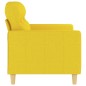 vidaXL Sofá de 2 plazas de tela amarillo claro 120 cm vidaXL Sofá de 2 plazas de tela amarillo claro 120 cm
