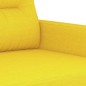 vidaXL Sillón de tela amarillo claro 60 cm vidaXL Sillón de tela amarillo claro 60 cm