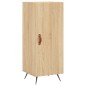 vidaXL Aparador de madera contrachapada roble Sonoma 34,5x34x180 cm vidaXL Aparador de madera contrachapada roble Sonoma 34,5x34x180 cm