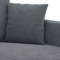 vidaXL Juego de sofás con cojines 2 piezas terciopelo gris oscuro vidaXL Juego de sofás con cojines 2 piezas terciopelo gris oscuro