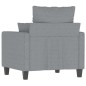 vidaXL Sillón de tela gris claro 60 cm vidaXL Sillón de tela gris claro 60 cm