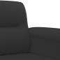 vidaXL Juego de sofás con cojines 2 piezas tela microfibra negro vidaXL Juego de sofás con cojines 2 piezas tela microfibra negro