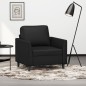 vidaXL Sillón cuero sintético negro 60 cm vidaXL Sillón cuero sintético negro 60 cm