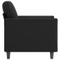 vidaXL Sillón cuero sintético negro 60 cm vidaXL Sillón cuero sintético negro 60 cm