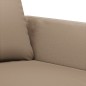 vidaXL Sofá de 2 plazas de cuero sintético color capuchino 140 cm vidaXL Sofá de 2 plazas de cuero sintético color capuchino 140 cm