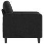 vidaXL Sillón de terciopelo negro 60 cm vidaXL Sillón de terciopelo negro 60 cm