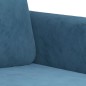 vidaXL Juego de sofás 3 piezas terciopelo azul vidaXL Juego de sofás 3 piezas terciopelo azul