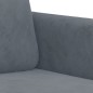 vidaXL Sofá de 2 plazas de terciopelo gris oscuro 120 cm vidaXL Sofá de 2 plazas de terciopelo gris oscuro 120 cm