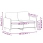 vidaXL Sofá de 2 plazas de terciopelo gris oscuro 120 cm vidaXL Sofá de 2 plazas de terciopelo gris oscuro 120 cm