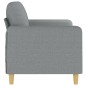 vidaXL Sofá de 2 plazas de tela gris claro 140 cm vidaXL Sofá de 2 plazas de tela gris claro 140 cm