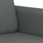 vidaXL Sofá de 2 plazas de tela gris oscuro 120 cm