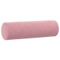 vidaXL Juego de sofás con cojines 3 piezas terciopelo rosa vidaXL Juego de sofás con cojines 3 piezas terciopelo rosa