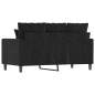 vidaXL Sofá de 2 plazas terciopelo negro 120 cm vidaXL Sofá de 2 plazas terciopelo negro 120 cm