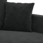 vidaXL Sofá de 2 plazas terciopelo negro 120 cm vidaXL Sofá de 2 plazas terciopelo negro 120 cm