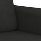 vidaXL Sofá de 3 plazas de tela negro 180 cm vidaXL Sofá de 3 plazas de tela negro 180 cm