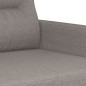 vidaXL Juego de sofás con cojines 3 piezas tela gris taupe vidaXL Juego de sofás con cojines 3 piezas tela gris taupe