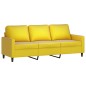 vidaXL Juego de sofás con cojines 2 piezas terciopelo amarillo vidaXL Juego de sofás con cojines 2 piezas terciopelo amarillo