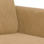 vidaXL Juego de sofás 2 piezas terciopelo marrón vidaXL Juego de sofás 2 piezas terciopelo marrón