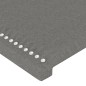 vidaXL Cabecero con luces LED tela gris oscuro 180x5x118/128 cm vidaXL Cabecero con luces LED tela gris oscuro 180x5x118/128 cm