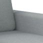 vidaXL Juego de sofás con cojines 3 piezas tela gris claro vidaXL Juego de sofás con cojines 3 piezas tela gris claro